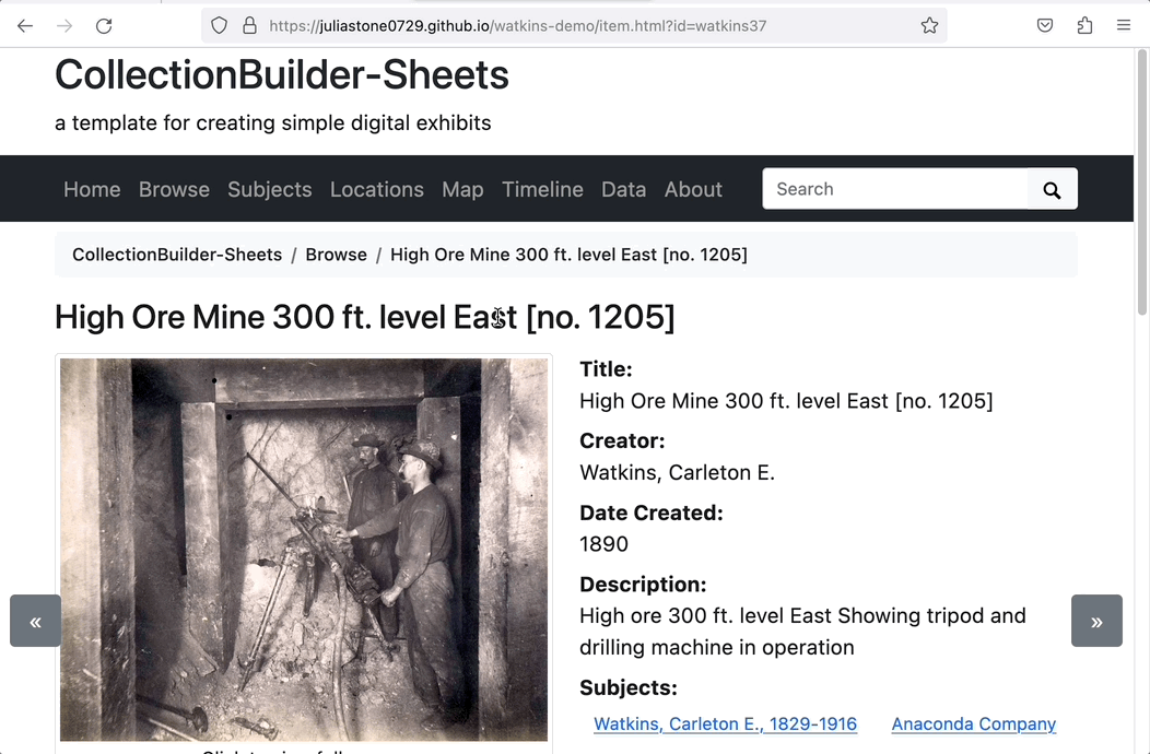 User clicking on an item and then highlighting the object ID in the URL