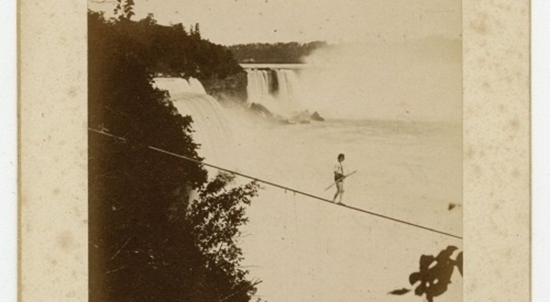 This is a digital collection of images detailing 19th century Dare Devils tightroping and barreling over the Falls. The three main individuals chosen are Annie Edson Taylor, Henry Bellini, and Charles Blondin. Created as part of the VISA 2P90: 19th Century Visual Culture course at Brock University.