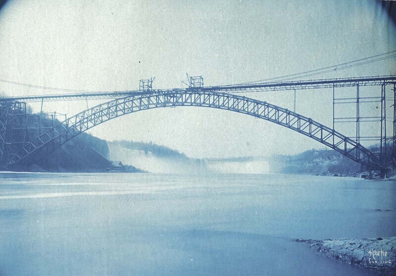 The focus of this digital exhibit is a photobook of cyanotype prints of the Upper Steel Arch Bridge, taken by Charles W. Dill, who was the superintendent of the bridge from 1895-1899. The Upper Steel Arch Bridge, also known as “Honeymoon Bridge,” was the fourth bridge spanning the Niagara Gorge. Created as part of the VISA 2P90: 19th Century Visual Culture course at Brock University.